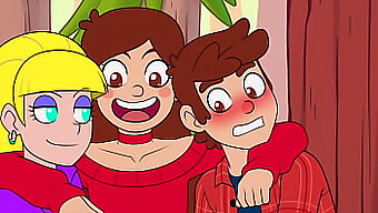 Gravity Falls'In Duygusal Oral Ve Binicilik Sahnelerini Içeren Çizgi Film Parodisi