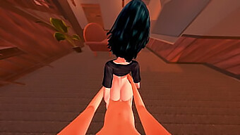 Fubuki Tatsumaki'Nin Büyük Doğal Memeleri Ve Kıçı Beni 3d Hentai Pov'Da Boşaltıyor.